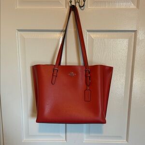 Coach Scarlet Leather Tote